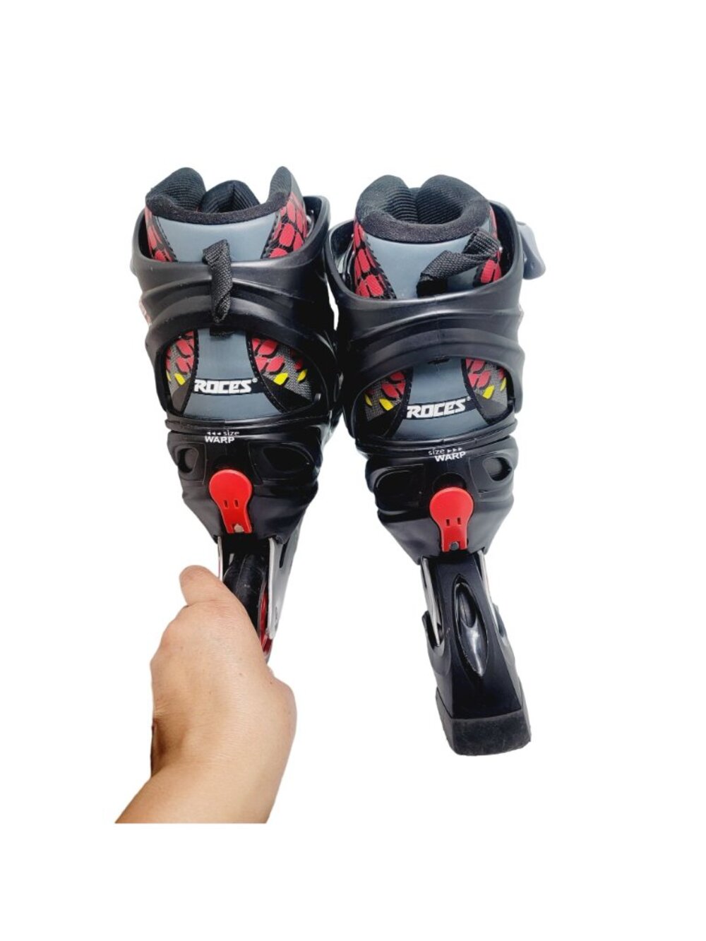 Roces Kid's 4-7 LAB Fitness Inline Skates Blades Black Red MP 230-255 adjustable - Picture 4 of 12
